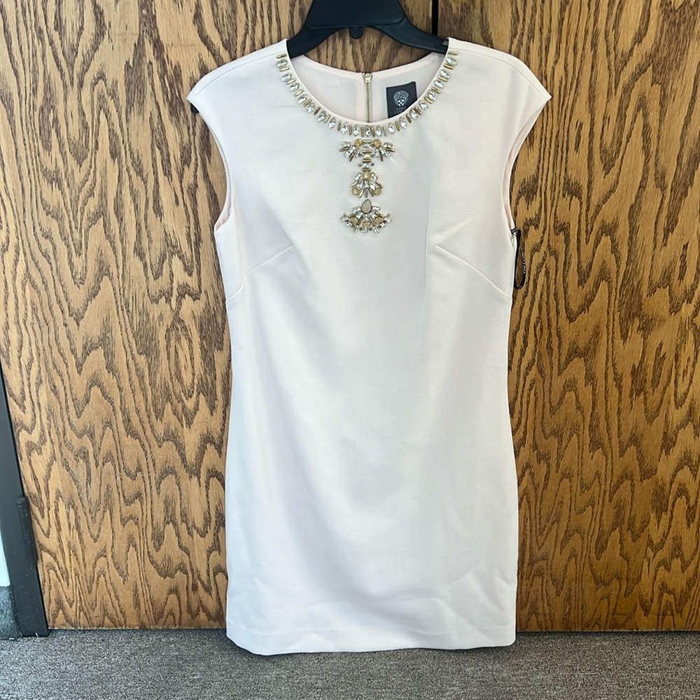 VINCE CAMUTO DRESS BLUSH SLEEVELESS NEW SIZE 6